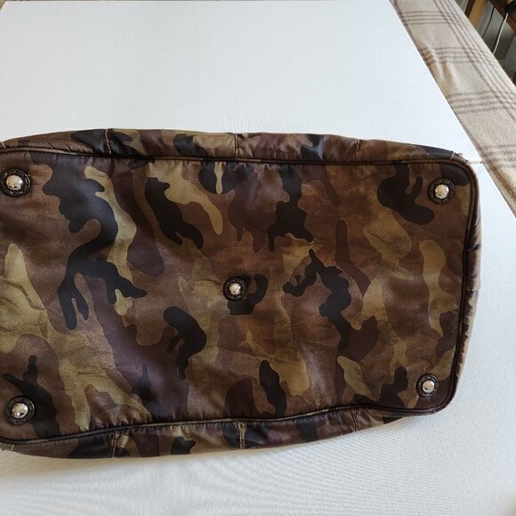 Prada Tote Handbag Canvas Camouflage Pattern, Authentic - Picture 12 of 14
